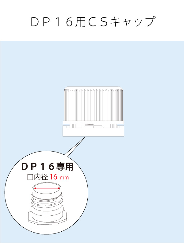 DP16用CSｷｬｯﾌﾟ白